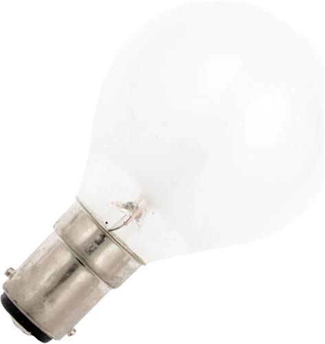 Schiefer Ba15d Kogel Gloeilamp | 40W 2700K 380lm 48V Mat | Dimbaar