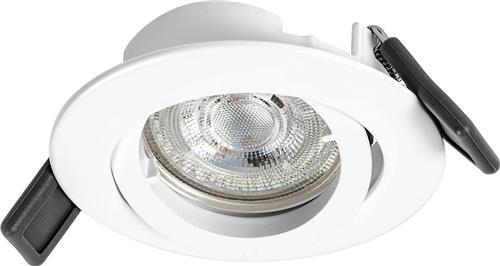 LEDVANCE Spotverlichting: voor plafond, RECESS DOWNLIGHT TWISTLOCK GU1- / 4,3- W, 22-24- V, stralingshoek: 36, Warm White, 27-- K, body materiaal: aluminum, IP2-