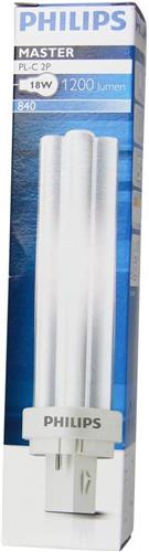 Philips MASTER PL-C 2P 18W 840 - Koel Wit