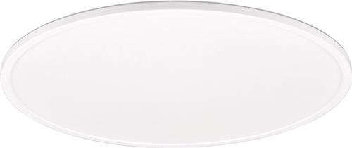 LED Plafondlamp - Trion Skiff - 30W - Aanpasbare Kleur - Dimbaar - Afstandsbediening - Rond - Mat Wit - Kunststof