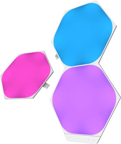 Nanoleaf Shapes Hexagons Uitbreidingspakket - 3 Extra Panelen - Slimme Verlichting - Siri, Google, Alexa Compatibel