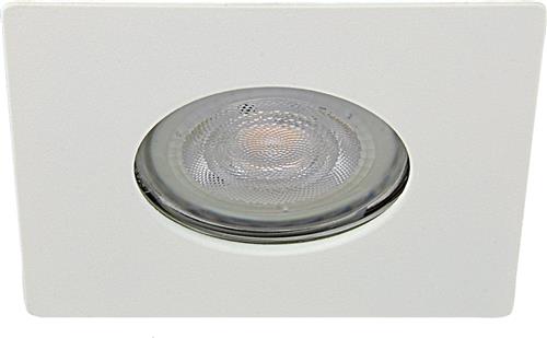 IP65 LED Inbouwspot Fiona -Vierkant Wit -Koel Wit -Dimbaar 4.9W -Philips