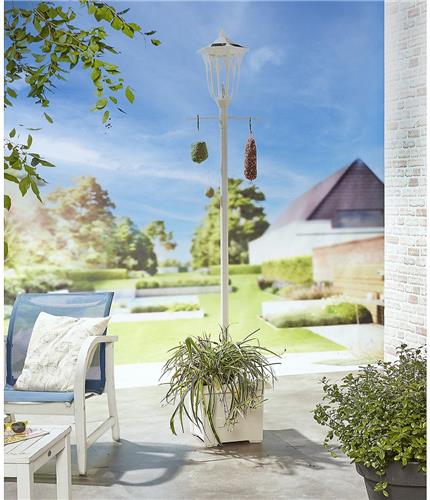 Solar Luxform Westminster lantaarnpaal op zonne-energie met plantenbak 200cm
