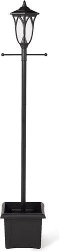 Luxform Westminster 2m 80 Lumen Solar Lantaarnpaal met Plantenbak zwart