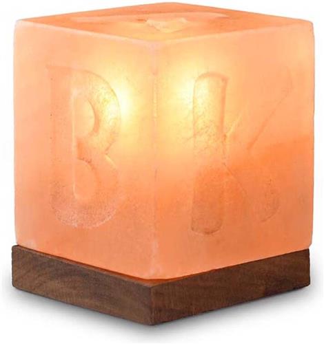 Himalaya Zoutlamp ABC Kubus, 44141, 10x10x12cm