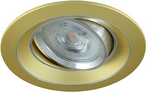 LED inbouwspot Ian -Rond Goud -Warm Wit -Dimbaar -4W -Philips LED