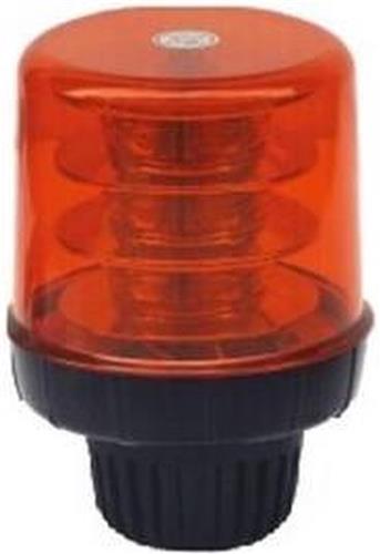 ORANJE zwaailicht SQUARE - 18x3W LED - R10 / R65 - E keurmerk - Snel Schroef Beugel Bevestiging