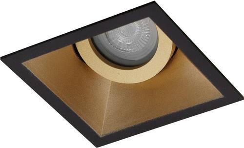 Premium Inbouwspot Geomar Goud, Zwart Verdiepte vierkante spot Koel Wit (4000K) Met Philips LED