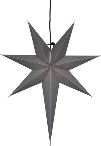 Star Trading Ozen - hangende kerstster - zwart - papier - B 55 cm - H 65 cm