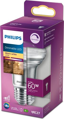 Philips Dimbaar LED Reflectorlamp 60W E27 Warm Wit