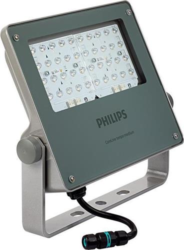 Philips LED Breedstraler Coreline BVP125 Grijs 95W 12000lm 9-41x102D - 740 Koel Wit | IP66 - Asymmetrisch