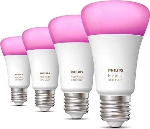 Philips Hue Uitbreidingspakket - GU10 - met 4 Spotjes - Wit en Gekleurd Licht - Hue White and Color Ambiance