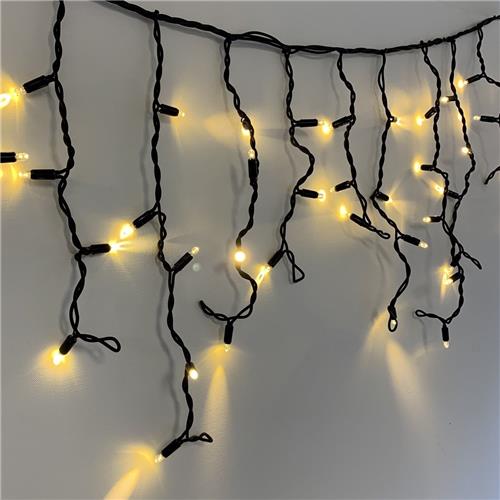 IJspegelverlichting koppelbaar | 9 meter met 342 LEDs  warm wit | rubber