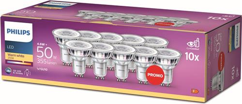 Philips energiezuinige LED Spot - 50 W - GU10 - warmwit licht - 10 stuks