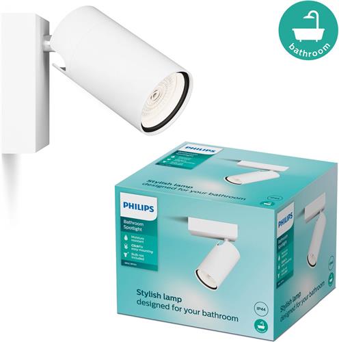 Philips Plafondspot 1 Lichts Badkamer Wit - IDRIS