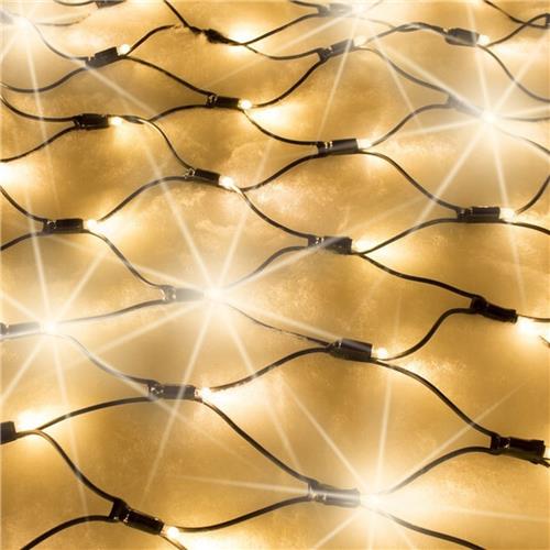 Koppelbare netverlichting | warm wit met twinkel | rubber 14 m² 1400 LEDs incl. aansluitsnoer
