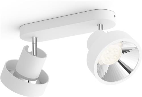 Philips Bukko opbouwspot - 2-lichts - wit