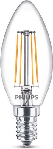 Philips LED Filament E14 - 4.3W (40W) - Warm Wit Licht - Niet Dimbaar - 3 stuks