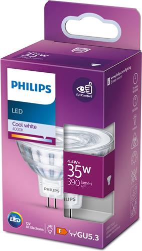Philips GU5.3 Classic Spot 4,4W Koel Wit 36