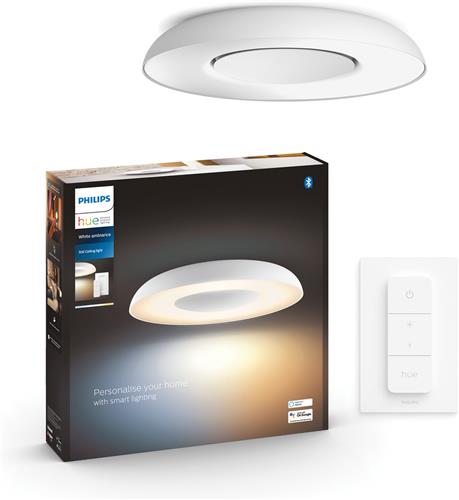 Philips Hue Still plafondlamp - White Ambiance - wit - Bluetooth - incl. 1 dimmer switch