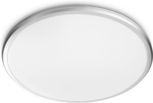 Philips Twirly plafonnière - grijs - groot - warmwit licht - 17 W