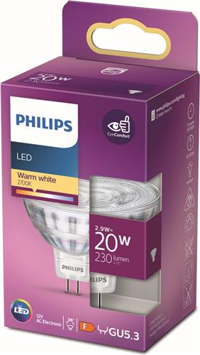Philips LED Spot - 20 W - GU5.3 - warmwit licht