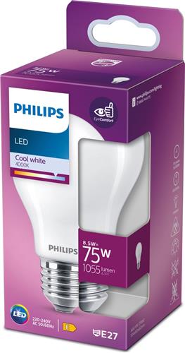 Philips LED Lamp Mat - 75 W - E27 - koelwit licht