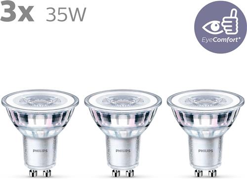 Philips energiezuinige LED Spot - 35 W - GU10 - warmwit licht - 3 stuks