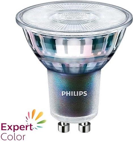 Philips - MASTER LEDspot ExpertColor GU10 PAR16 3.9W 265lm 36D - 827 Zeer Warm Wit | Beste Kleurweergave - Dimbaar - Vervangt 35W