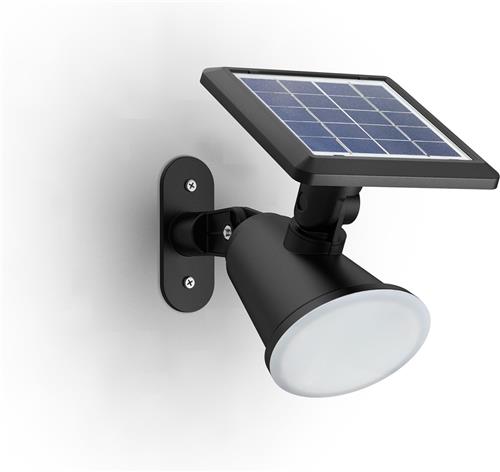 Philips Jivix solar wandlamp - zwart