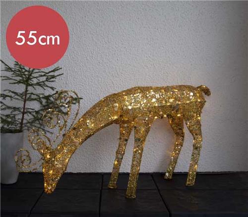 Rendier voor buiten Golden Sequini - 55cm