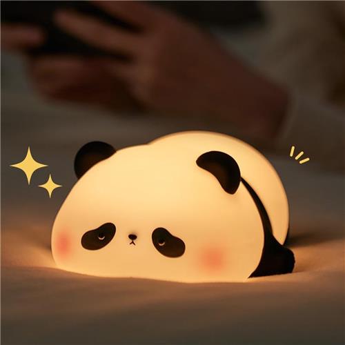 Merdoo Schattige Panda Nachtlampje - Nachtlampje Kinderen - LED - USB Oplaadbaar - Nachtlampje Baby - Dimbaar - Nachtlampjes - BPA-vrij - Een verjaardagscadeau voor de baby