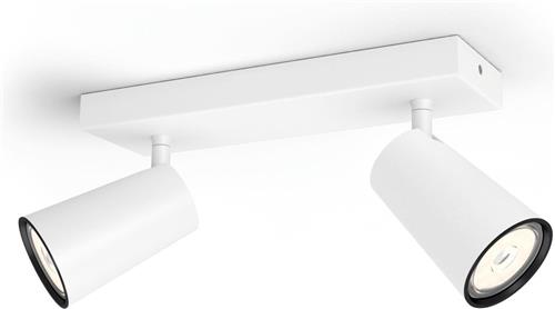 Philips Paisley opbouwspot - 2-lichts - wit