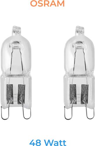 Osram - G9 - 48Watt (vervangt 60W) - Halogeen lamp - Helder - 740 Lumen - Dimbaar - 2 STUK(S)