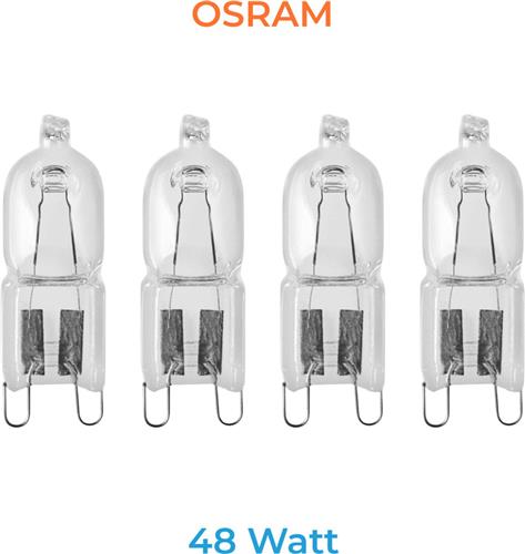 Osram - G9 - 48Watt (vervangt 60W) - Halogeen lamp - Helder - 740 Lumen - Dimbaar - 4 STUK(S)