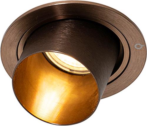 QAZQA installa - Design Plafondspot | Spotje | Opbouwspot - 1 lichts - Ø 9.2 cm - Brons - Woonkamer | Slaapkamer | Keuken