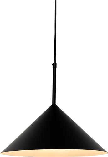 QAZQA triangolo - Design Hanglamp - 1 lichts - Ø 35 cm - Zwart - Woonkamer | Slaapkamer | Keuken