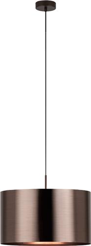 EGLO Saganto 1 - hanglamp - 1-lichts - E27 - Ø45 cm - bruin/koperkleurig