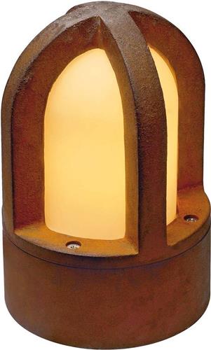 SLV buiten sokkellamp Rusty Cone - geroest staal