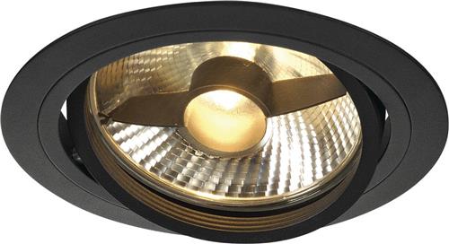 Mat zwart inbouw spot AR111 - ES111 230 Volt