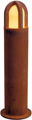 SLV buiten sokkellamp Rusty Cone 70 - geroest staal