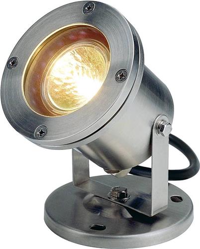 SLV buiten grondspot Nautilus mr16 - g5,3 - edelstaal