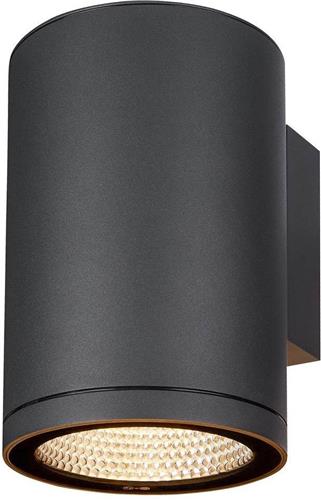 SLV buiten wandlamp Enola Round L - antraciet