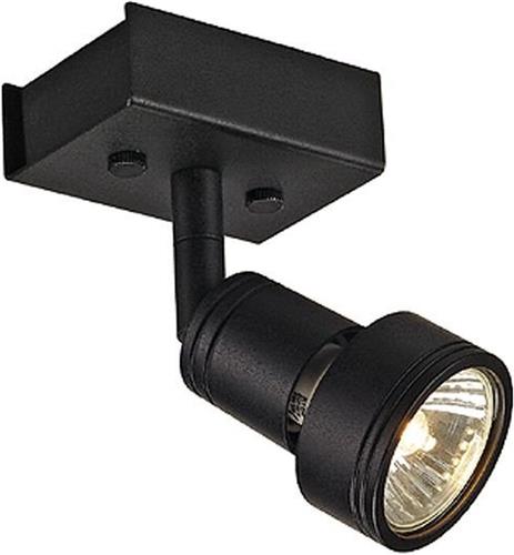 SLV PURI 1 plafondlamp Spotlamp 1x50W Zwart 147360