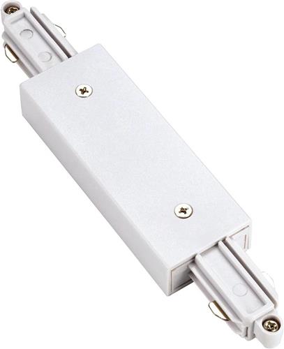 SLV 143101 230V-railsysteemcomponenten Koppelstuk 1-fasig Wit