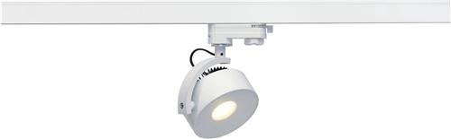 152601 Kalu Track Leddisk Leuchtenkopf, 3000 K, inklusive 3 Pin Adapter, weiß
