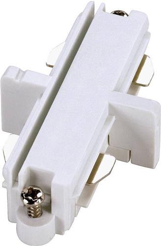 SLV 143091 SLV 230V-railsysteemcomponenten Koppelstuk 1-fasig Wit