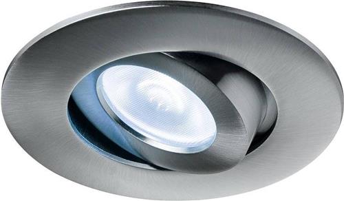 SLV Play led indoor plafondinbouwlamp nikkel RGBW