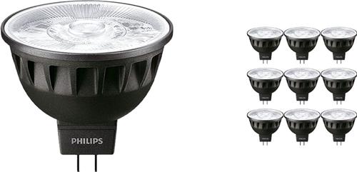 Voordeelpak 10x Philips Master LEDspot GU5.3 MR16 6.7W 420lm 36D - 927 Zeer Warm Wit | Beste Kleurweergave - Dimbaar - Vervangt 35W