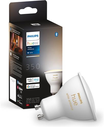 Philips Hue Slimme Lichtbron GU10 Spot - warm tot koelwit licht - 5W - Bluetooth